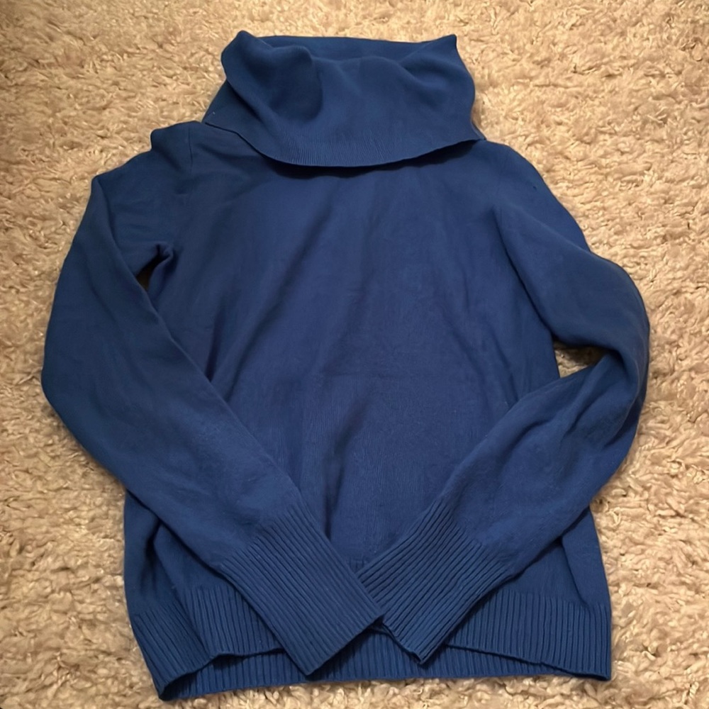 J. Crew royal blue turtleneck sweater